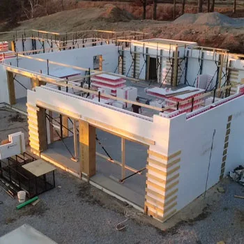 Multiple SuperForm ICF buildings under construction